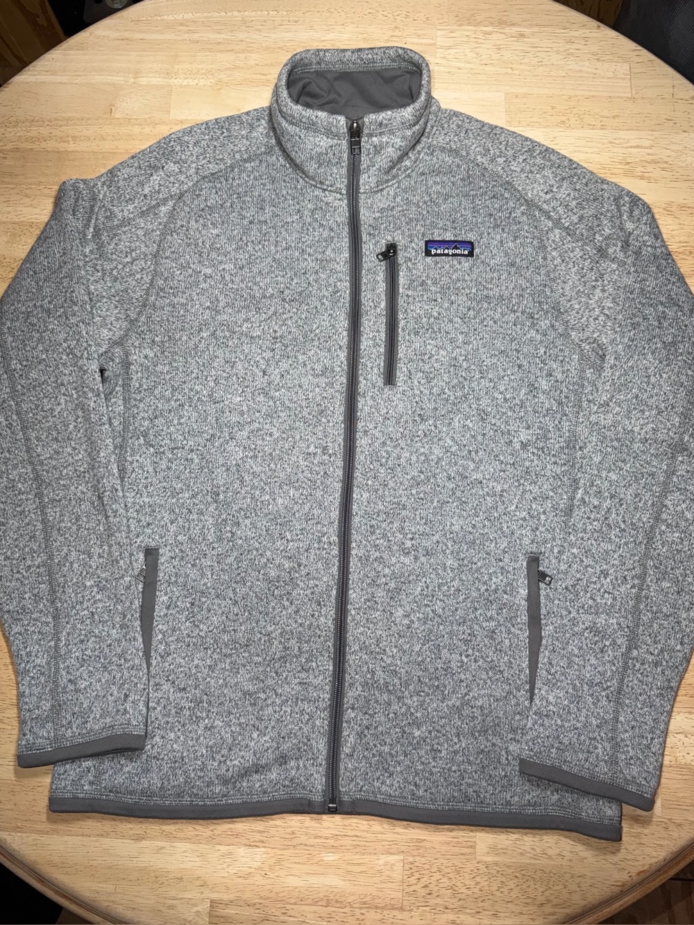 Patagonia Better Sweater Jacket Men’s Small Gray Full Zip Fleece Hiking Outdoor